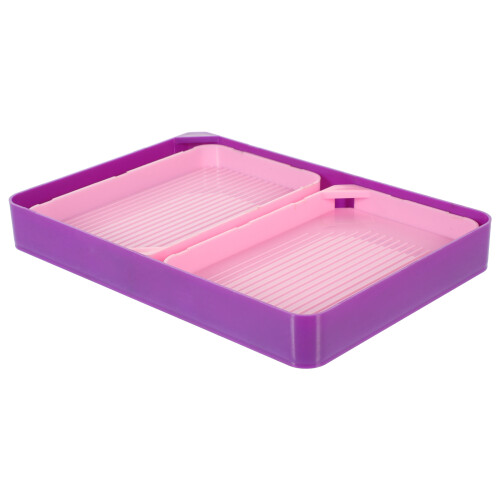 2Conjuntos Bandejas Rosa Para Armazenar E Miçangas Para 1