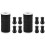 2Set Pomelli Nero in Nylon PVC Per Tende E Tapparelle 4