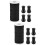 2Set Pomelli Nero in Nylon PVC Per Tende E Tapparelle 9