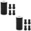 2Set Pomelli Nero in Nylon PVC Per Tende E Tapparelle 8