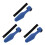 3Sets Adjustable Blue Fishing Rod Protector Sleeve with Elastic Straps 9