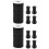 2Set Pomelli Nero in Nylon PVC Per Tende E Tapparelle 7