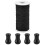 2Set Pomelli Nero in Nylon PVC Per Tende E Tapparelle 3