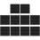 Stickers Tuiles Décoratives Murales Noir PVC DIY 10