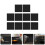 Stickers Tuiles Décoratives Murales Noir PVC DIY 9