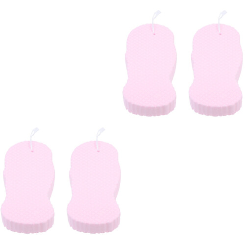 4Pz Spugne Bagno Rosa Morbide E Delicate Per Corpo 2