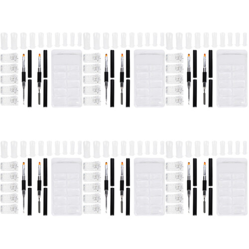 6Conjuntos Acessórios Manicure Coloridos Clips E Patches Para Unhas 1