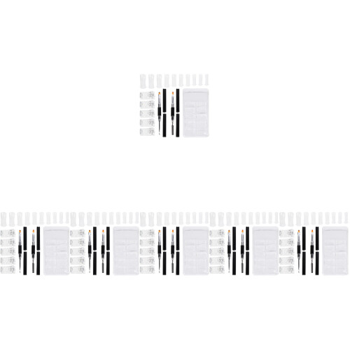 6Conjuntos Acessórios Manicure Coloridos Clips E Patches Para Unhas 2
