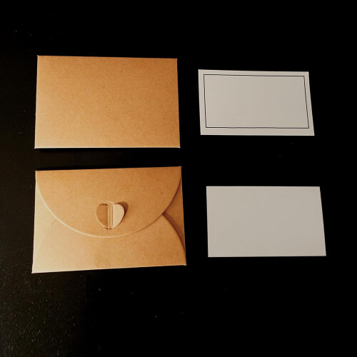 25 Sheets Small Envelopes with Blank Paper, Vouchers, Mini Envelopes for Party 2