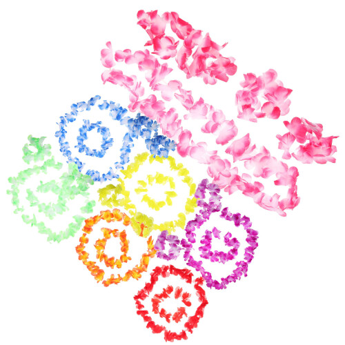 14Conjuntos Luau Hawaii Colorida Com Flores De 1