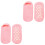 2Pares Gel Para Calcanhar Rosa De Pele E Proteção 3