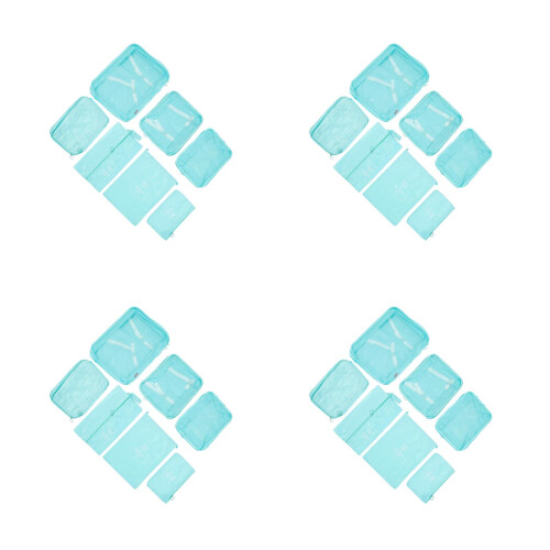 4Conjuntos De Armazenamento Para Roupas Celeste 2