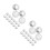 48Pz Stopper Catena Mini Trasparenti in Pom Resistente 4