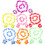 14Conjuntos Luau Hawaii Colorida Com Flores De 6