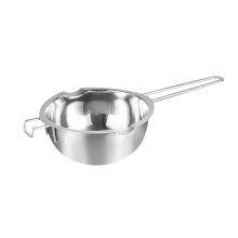 Stainless Steel Chocolate Melting Pot 1000ml with Easy Pour Spout and SpaceSaving Handle