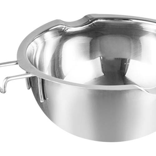Stainless Steel Chocolate Melting Pot 1000ml with Easy Pour Spout and SpaceSaving Handle 1