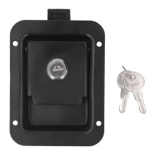 Rust Resistant Stainless Steel Latch Handle Locking Paddle Latch Handles Wide Application Heavy Duty Rugged Construction Dust Resistant Lock Cylinder