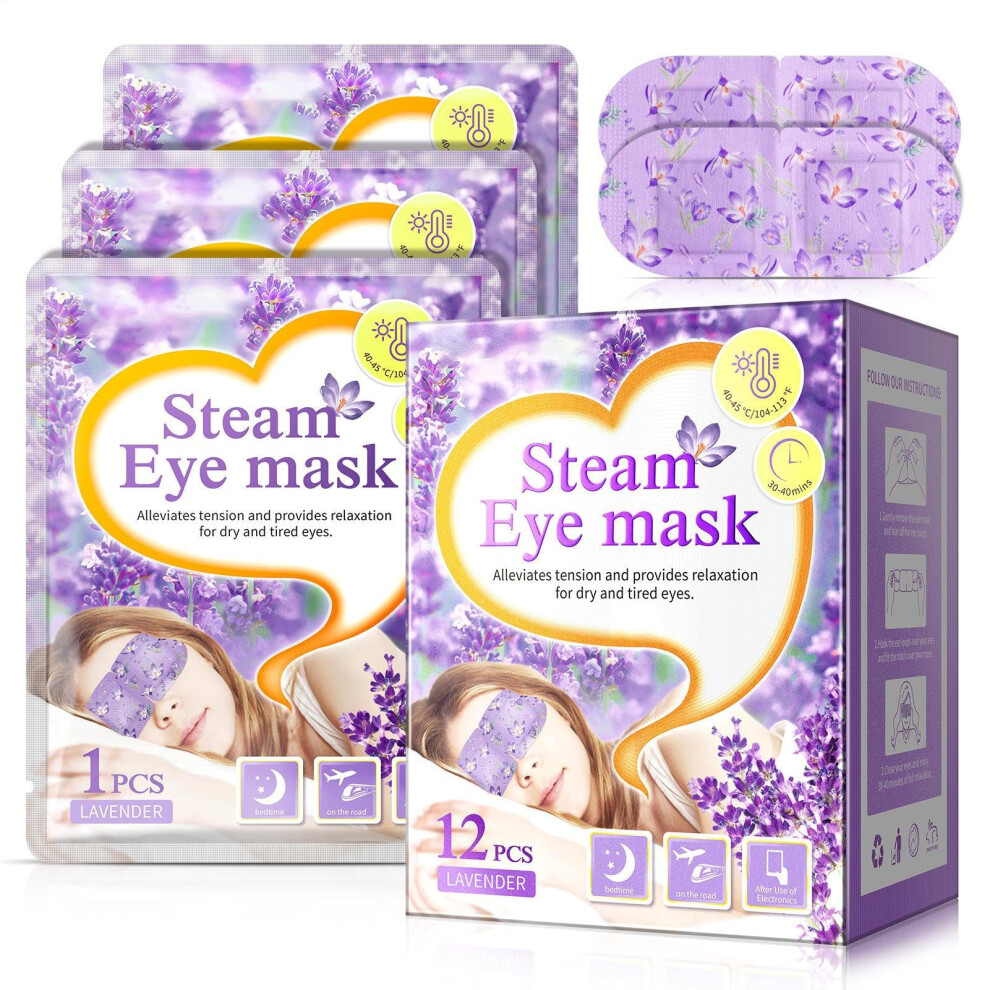 Selfheating eye mask  moist heat mask, warm compression mask  Fatigue eye moisture, soothing eye mask with steam heat therapy, for