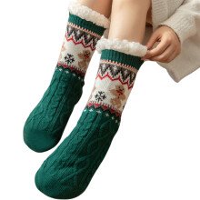 Festival-Feiertags-Schneesocken, Thermo-Design-Strumpf für-Grün