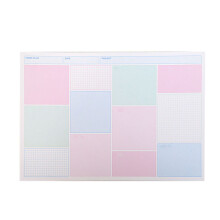 Uncluttered Design, 52 Weeks Planning Weekly To Do List Pad with 12-Month Money Back Guarantee and Habit Tracker, Simple Check Pattern Premium Paper