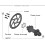 Bike Conversion Front And Rear Adapter Set, Aluminum Alloy, Universal Compatibility 3