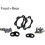 Bike Conversion Front And Rear Adapter Set, Aluminum Alloy, Universal Compatibility 2