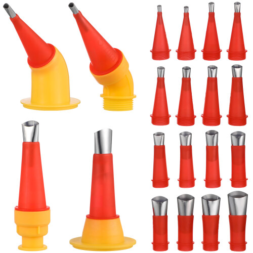 72Stk Dichtstoffspitzen Caulk Nozzle Applikatoren Set