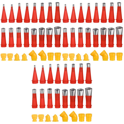 72Stk Dichtstoffspitzen Caulk Nozzle Applikatoren Set 2