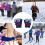 2Paare Kinder Fäustlinge Strick Warm Winter Weihnachtsdesign 6