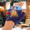 2Paare Kinder Fäustlinge Strick Warm Winter Weihnachtsdesign 5