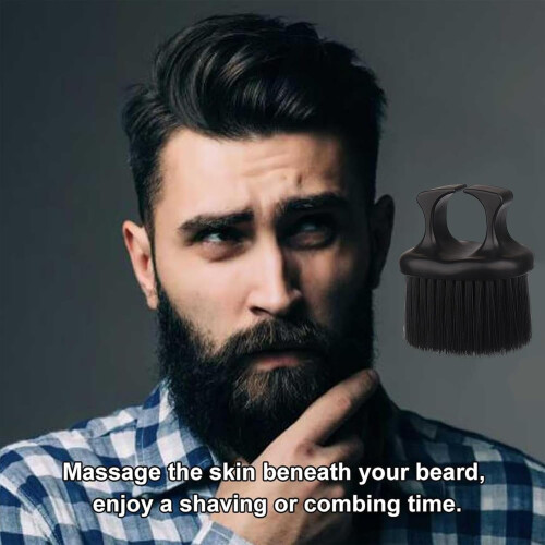 Mustache Comb For Men, Ergonomic Design Finger Ring Handle Mustache Combs 1