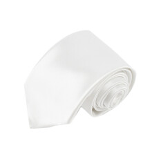 2Stk Weiße Polyester Krawatten Party Kleidung Accessoires