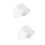 2Stk Weiße Polyester Krawatten Party Kleidung Accessoires 7