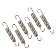24Stk Motorbike Auspufffeder Robust Silber Motor System