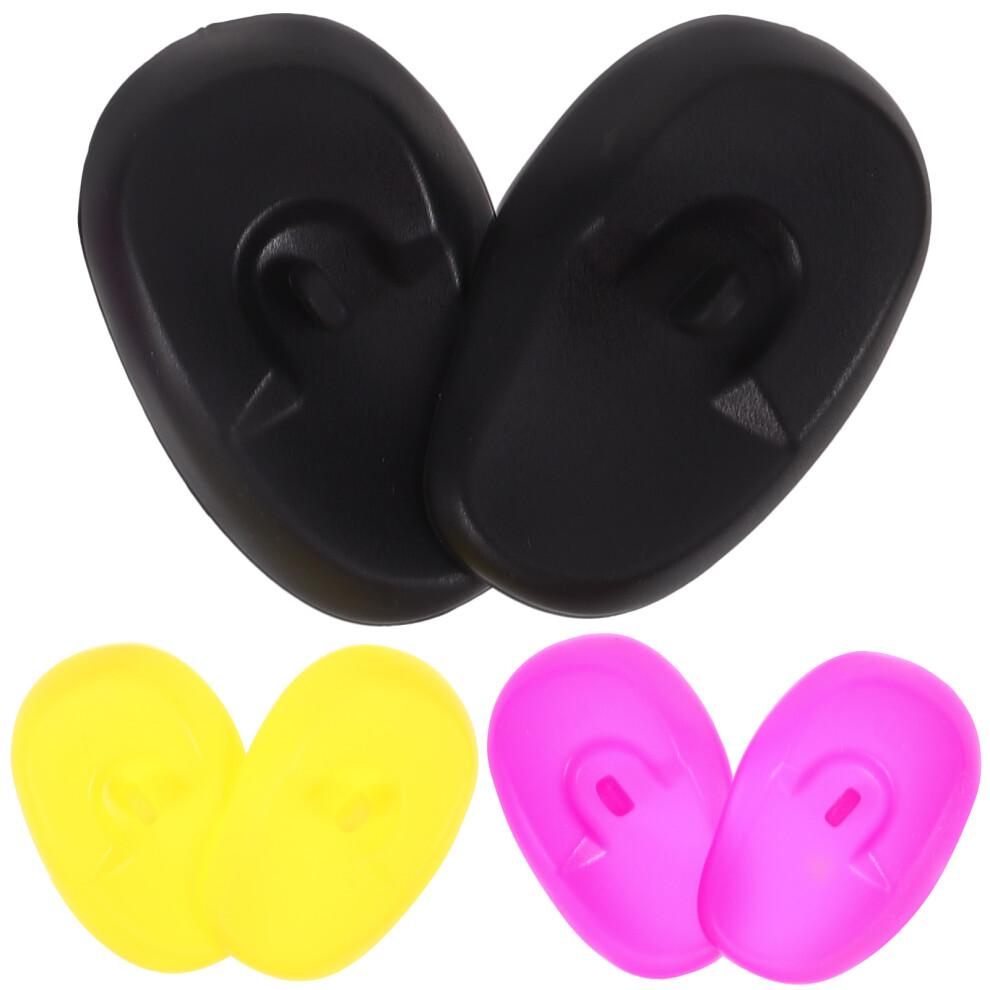 Aboofan 6Pairs Daily Use Silicone Ear Covers Multi Color For Hair Coloring
