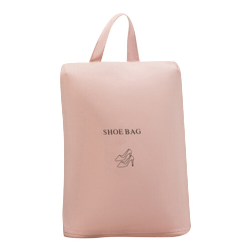 2Stk Tragbarer Schuhbeutel Reise Organizer Rosa Oxford