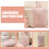 2Stk Tragbarer Schuhbeutel Reise Organizer Rosa Oxford 8