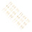 36Stk Cupcake Topper Gold Hochzeitsdeko 4
