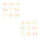 36Stk Cupcake Topper Gold Hochzeitsdeko 5