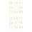 36Stk Cupcake Topper Gold Hochzeitsdeko 10