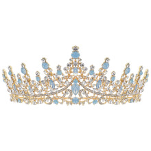 3Stk Brautkrone Barock Gold Haarschmuck Damen Hochzeit Elegant