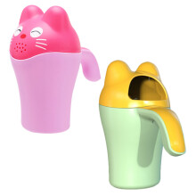 4Stk Kinder Shampoo Rinse Cup, Sicher, Ergonomisch, Mehrfarbig Für Bad