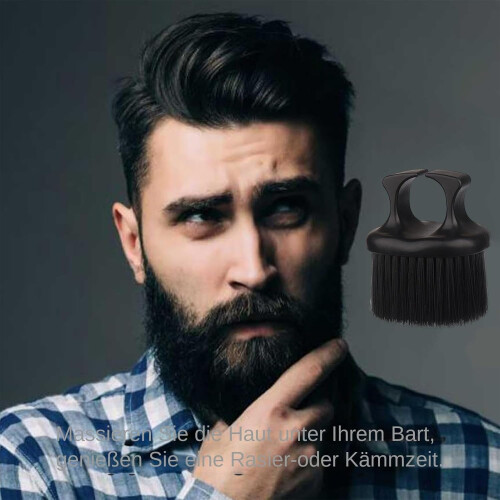 Beard Grooming Tool, Barber Brush With Soft Bristles, Mustache Comb For Men 1