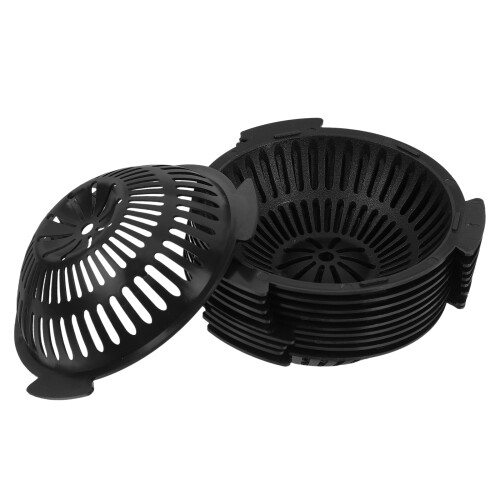 50St Plastic Mesh Pad Filters Zwart Voor En