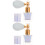 2Sets Glitzer Spray Multi, Kompakter Body Und Hair Highlighter Spray 6