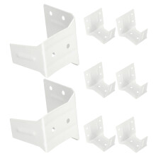 16Stk Fensterjalousien Halter Metall Weiß Für Gardinen Und Zubehör