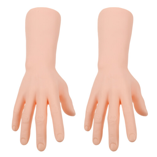 6St Hand Ringdisplay Khaki Mannekijn Hand Voor Sieraden