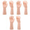 6St Hand Ringdisplay Khaki Mannekijn Hand Voor Sieraden 5