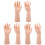 6St Hand Ringdisplay Khaki Mannekijn Hand Voor Sieraden 4