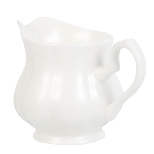 5St Delicate Witte Keramische Waterkan Met Handgreep Voor Table